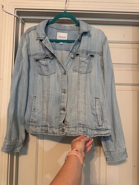 Thread & Supply Pale Blue Denim Jacket with Chest Pockets